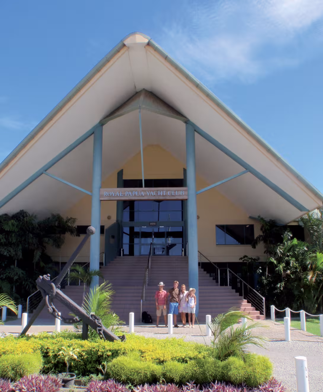 Les installations du Royal Papua Yacht Club de Port-Moresby… Welcome, mais surtout aux Australiens du cru !