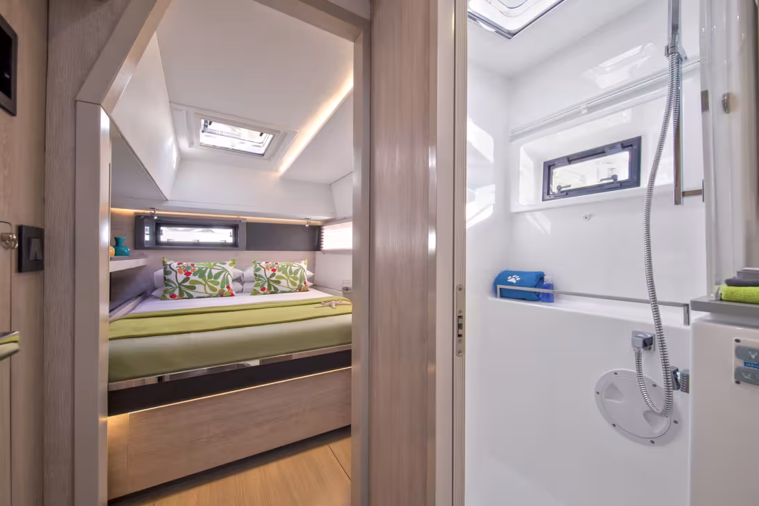 Les cabines invités bénéficient également de superbes prestations.