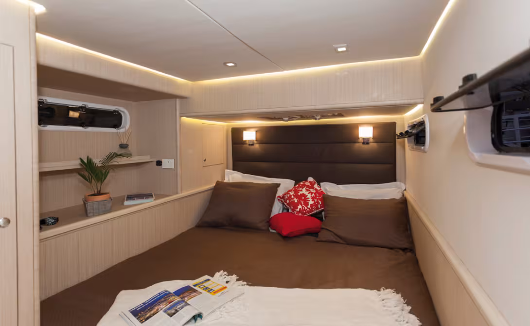 De belles cabines au style contemporain, une qualité perçue remarquable.