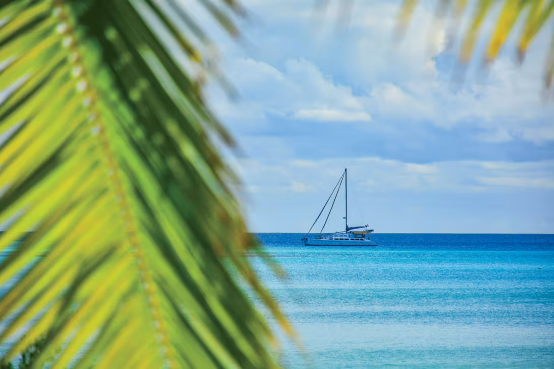 Mopélia, c’est ça… le mouillage de rêve. 