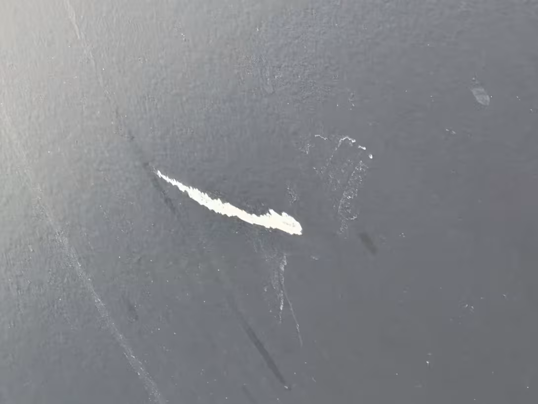 Every flaw in the paint is a flaw in the barrier against fouling. 