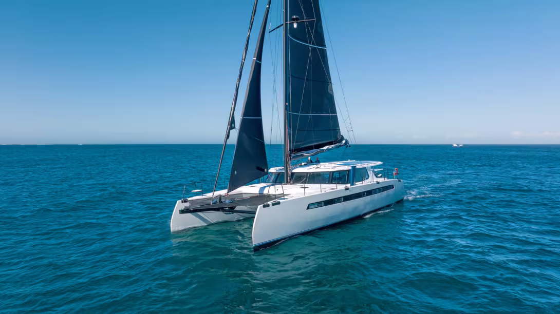 Le Balance 580 #2 tire ses premiers bords sur l’océan Indien au large de St Francis avant de rejoindre Cape Town. 