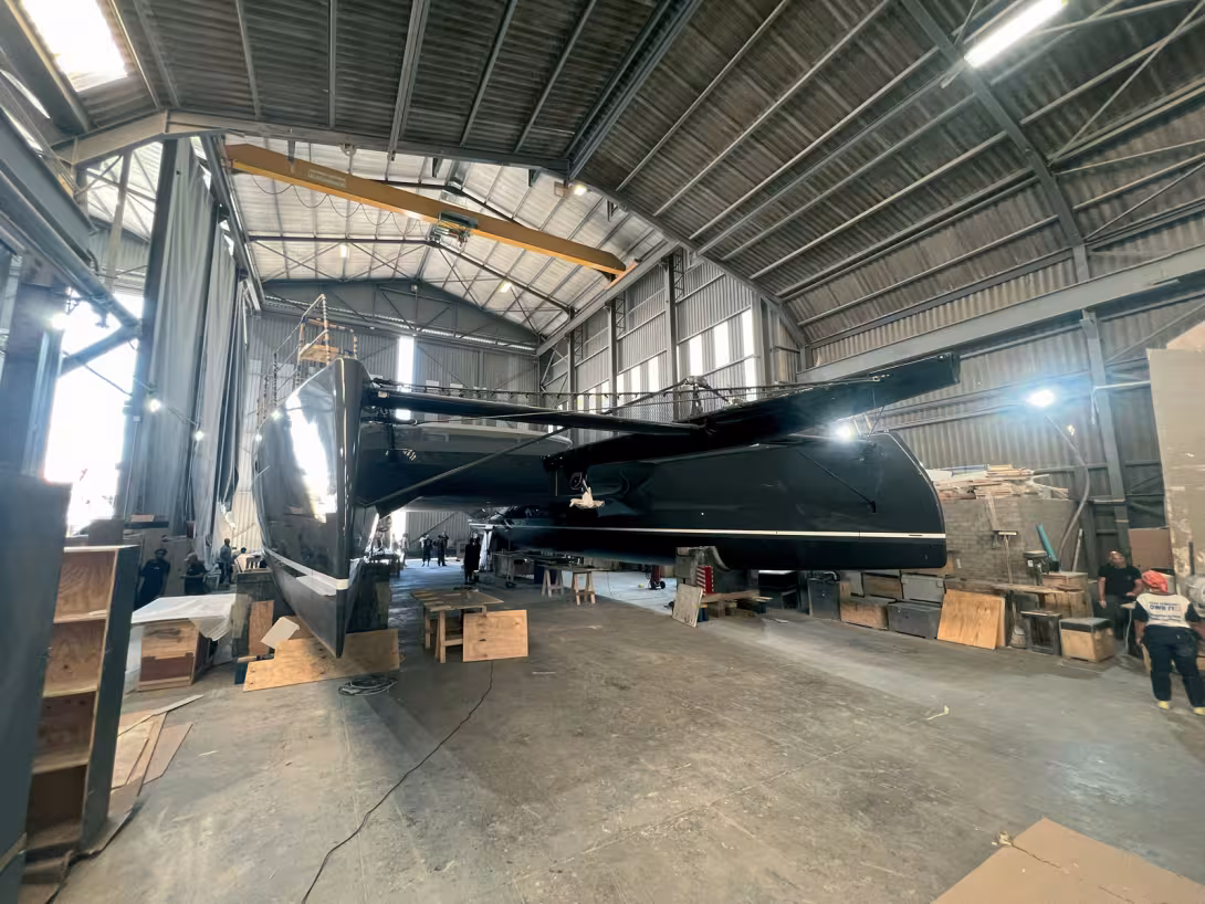 Le Balance 750 en cours de finition – le niveau de personnalisation de ce modèle se rapproche d’un one-off.